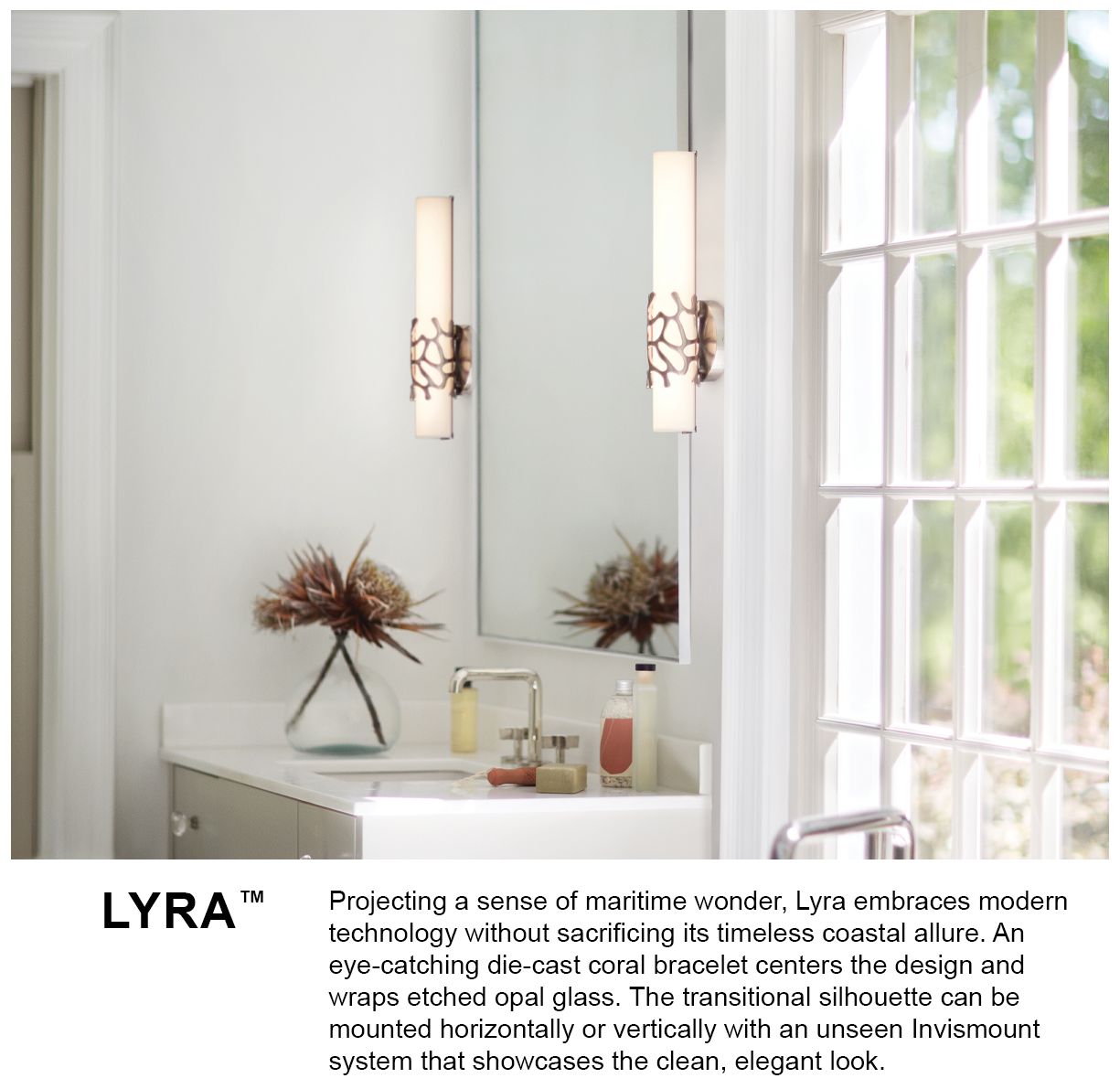 Hinkley Lyra 16" High LED Coastal Modern Gold Wall Sconce