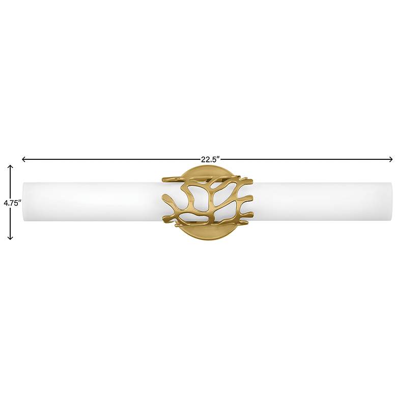 Image 6 Hinkley Lyra 22 1/2" Wide Lacquered Brass LED Bath Light more views