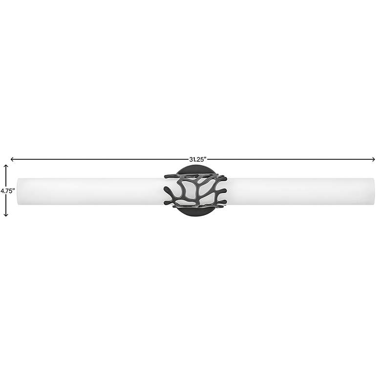 Image 6 Hinkley Lyra 31 1/4" Wide Black LED Vanity Bath Light more views