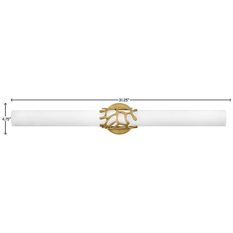 Image 6 Hinkley Lyra 31 3/4" Wide Linear Modern Brass Bath Light more views