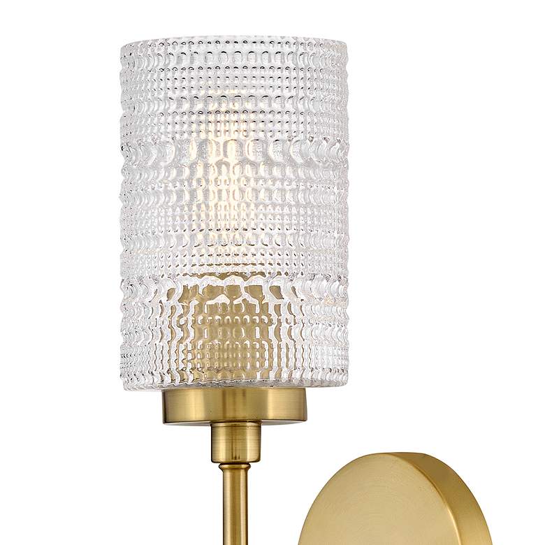 Image 3 Hinkley Mabel 18 1/4" High Lacquered Brass Wall Sconce more views