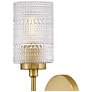 3_Hinkley Mabel 18 1/4" High Lacquered Brass Wall Sconce more views