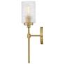 5_Hinkley Mabel 18 1/4" High Lacquered Brass Wall Sconce more views
