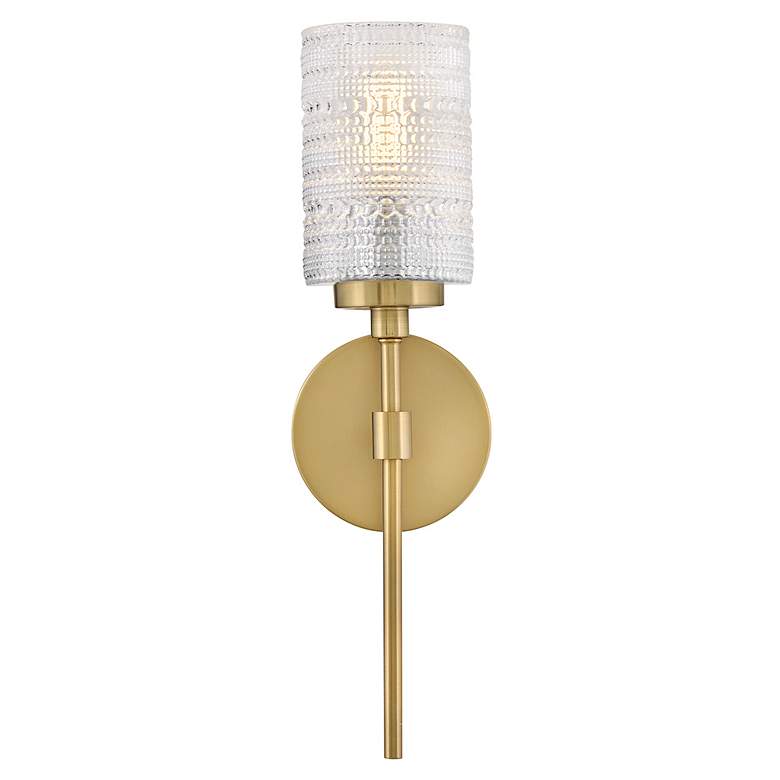 Image 7 Hinkley Mabel 18 1/4" High Lacquered Brass Wall Sconce more views