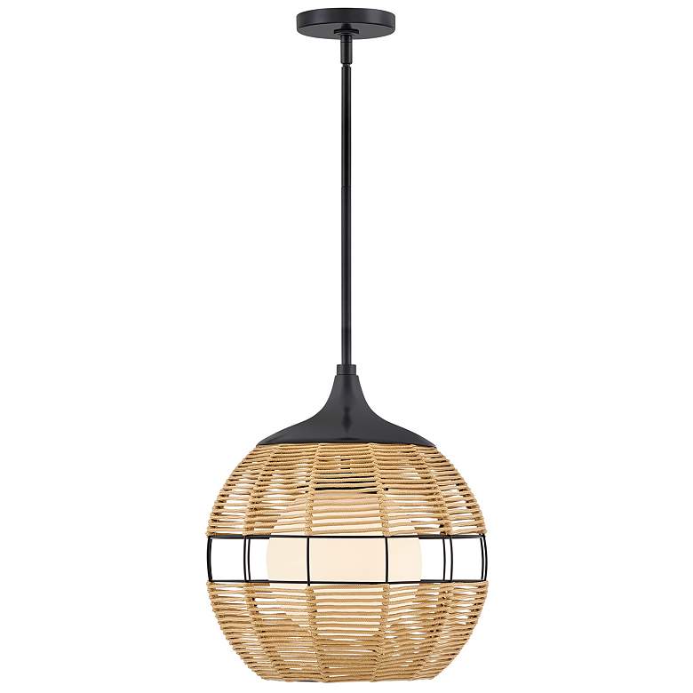 Image 4 Hinkley Maddox 14" Wide Black Pendant Light more views