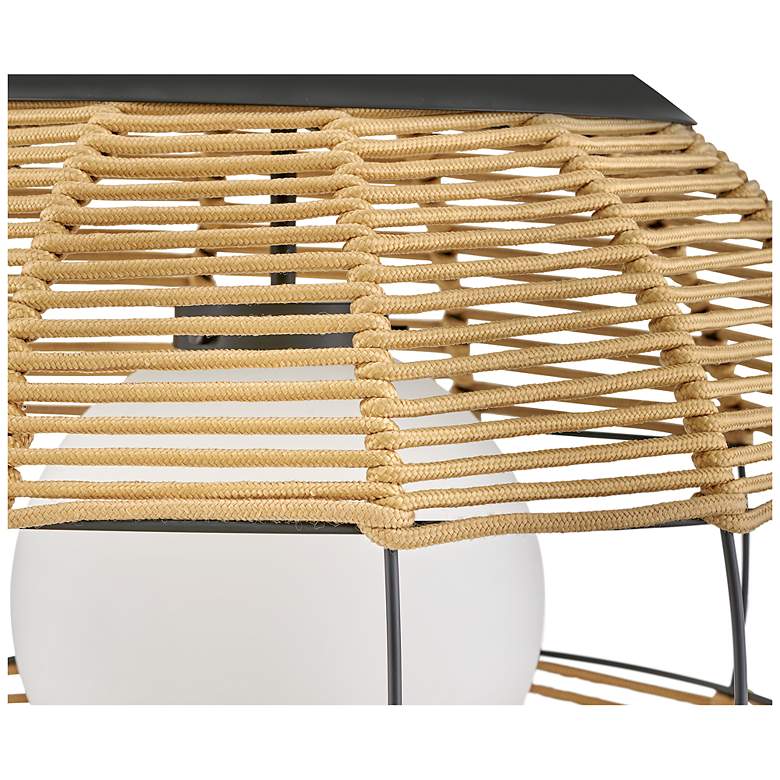 Image 4 Hinkley Maddox 26"H Black and Natural Outdoor Hanging Light more views