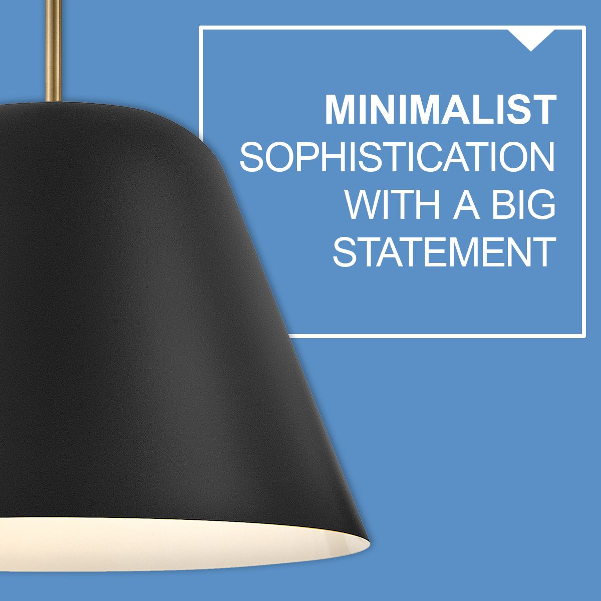 Hinkley Madi 16" Wide Lacquered Brass and Black Pendant Light