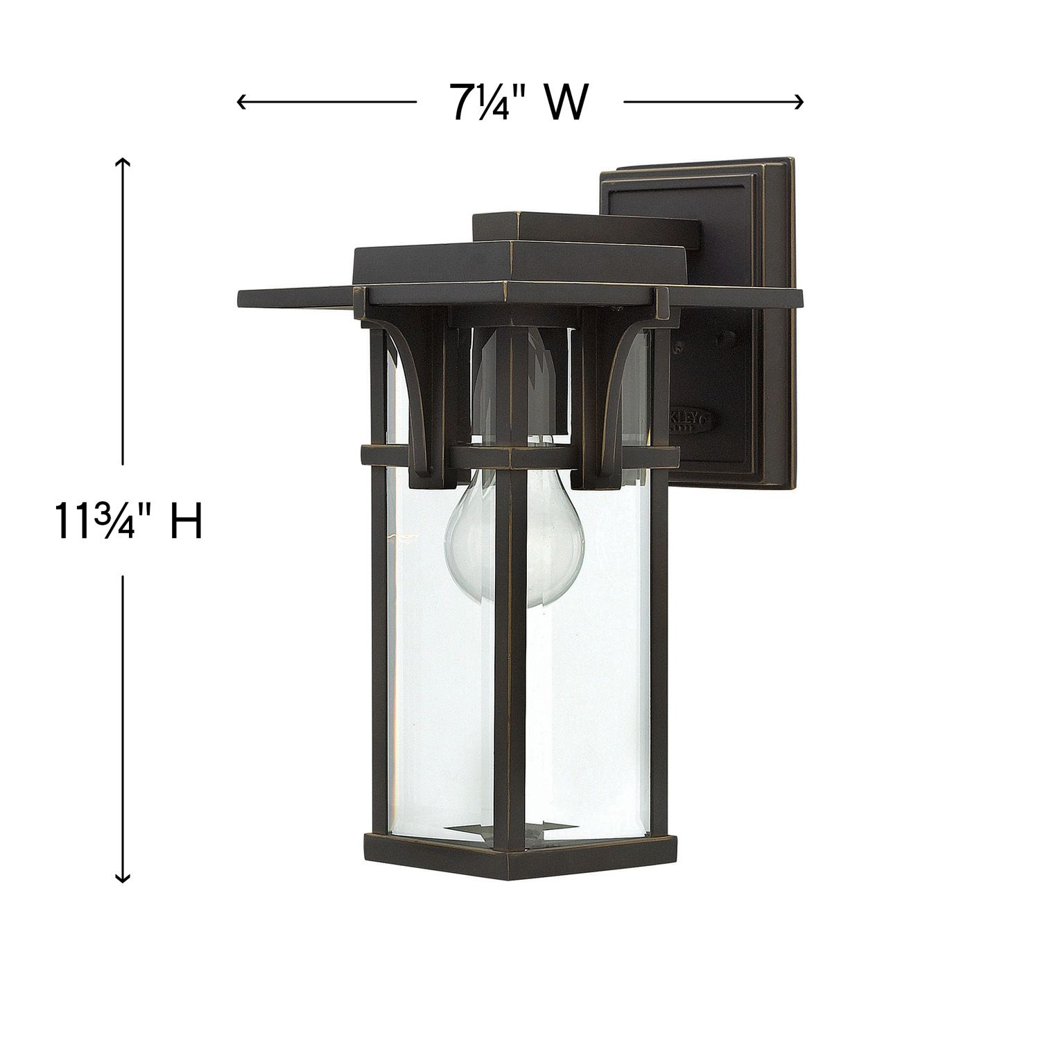 Image 5 Hinkley Manhattan 11 3/4" High Bronze Outdoor Wall Light more views