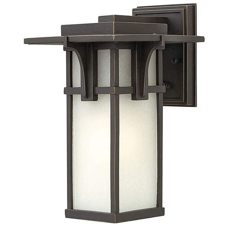 Image 1 Hinkley Manhattan 12" High Oil Rubbed Bronze Outdoor Wall Light