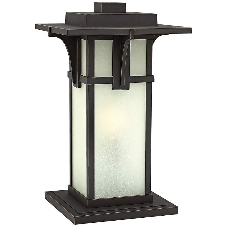 Image 1 Hinkley Manhattan 18 1/2 inch High Etched Glass Pier Mount Light