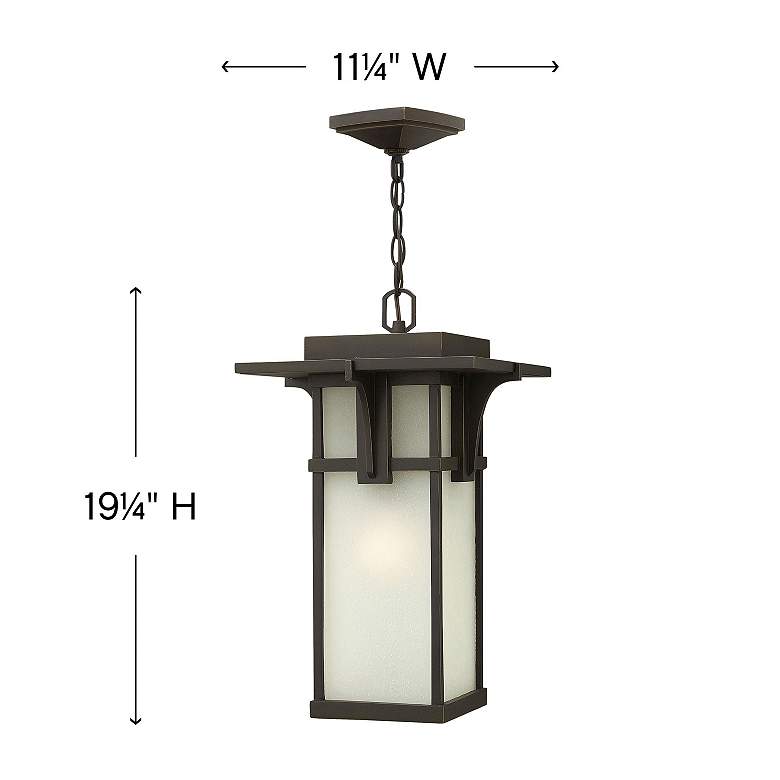 Image 4 Hinkley Manhattan 19 1/4" High Bronze Outdoor Hanging Light more views