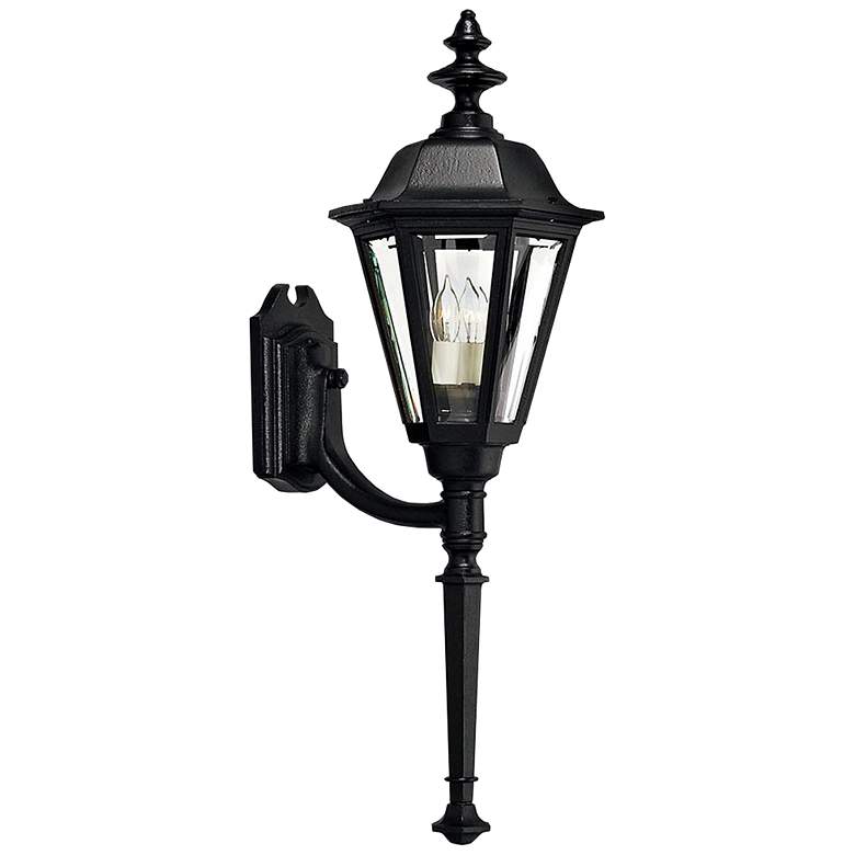 Image 1 Hinkley Manor 31" High Black Outdoor Wall Light with Tail