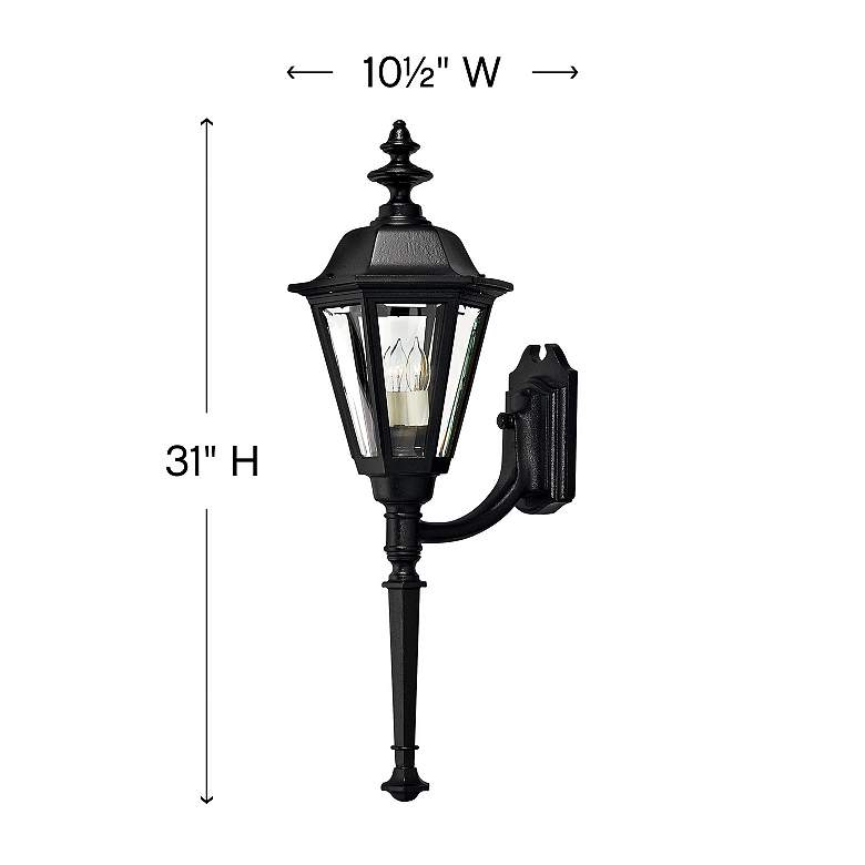 Image 6 Hinkley Manor 31" High Black Outdoor Wall Light with Tail more views