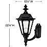 4_Hinkley Manor House 22 3/4" High Black Outdoor Wall Light more views