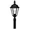 Hinkley Manor House 27.5" Black and Clear Glass Traditional Post Light