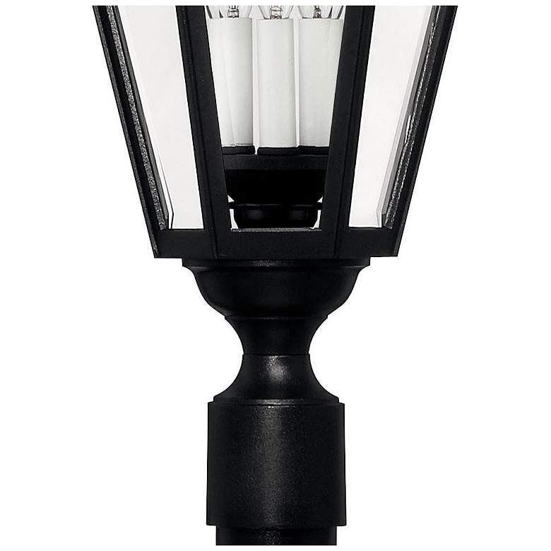 Image 3 Hinkley Manor House 27.5" Black and Clear Glass Traditional Post Light more views