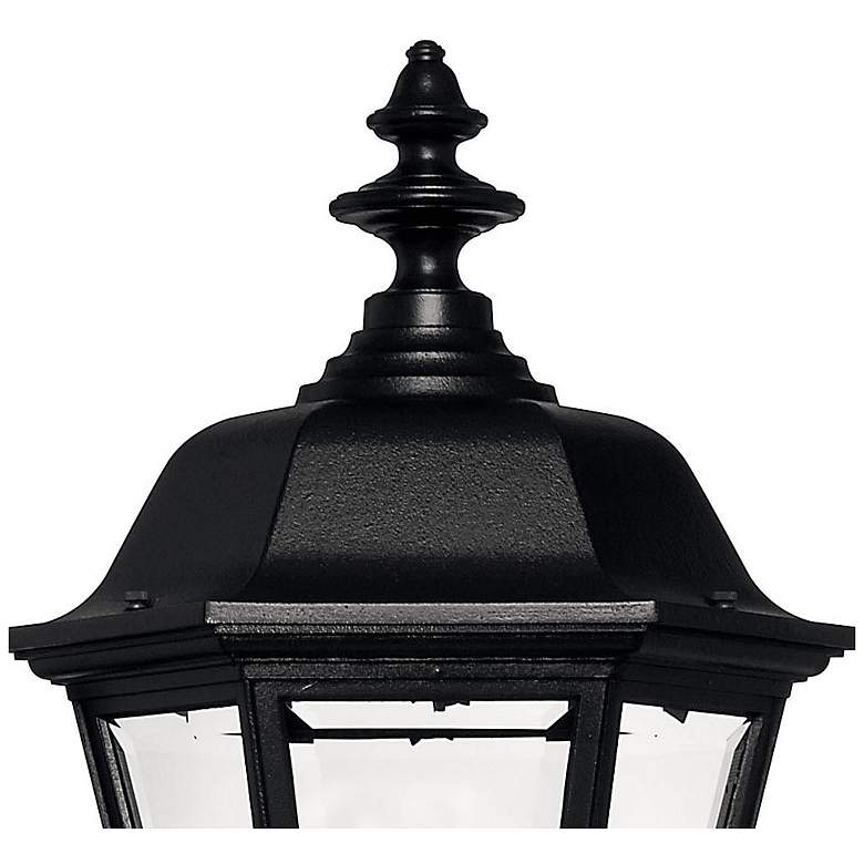 Image 5 Hinkley Manor House 27.5" Black and Clear Glass Traditional Post Light more views