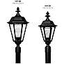 6_Hinkley Manor House 27.5" Black and Clear Glass Traditional Post Light more views