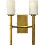 1_Hinkley Margeaux 18" High 2-Light Vintage Brass Wall Sconce