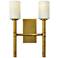 Hinkley Margeaux 18" High 2-Light Vintage Brass Wall Sconce