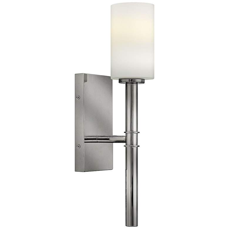 Image 1 Hinkley Margeaux Polished Nickel One-Light Wall Sconce
