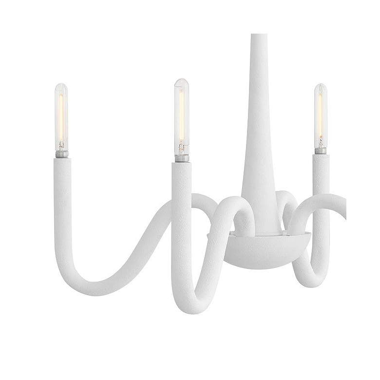 Image 2 Hinkley Maris 25"W White Textured Plaster 4-Light Chandelier more views