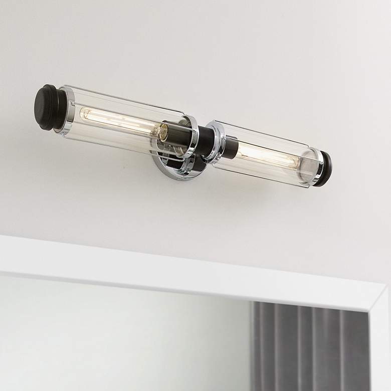 Image 2 Hinkley Masthead 24"W Chrome 2-Light Vanity Bath Light