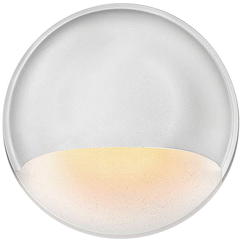 Image 1 Hinkley Matte White Nuvi Round Deck Sconce