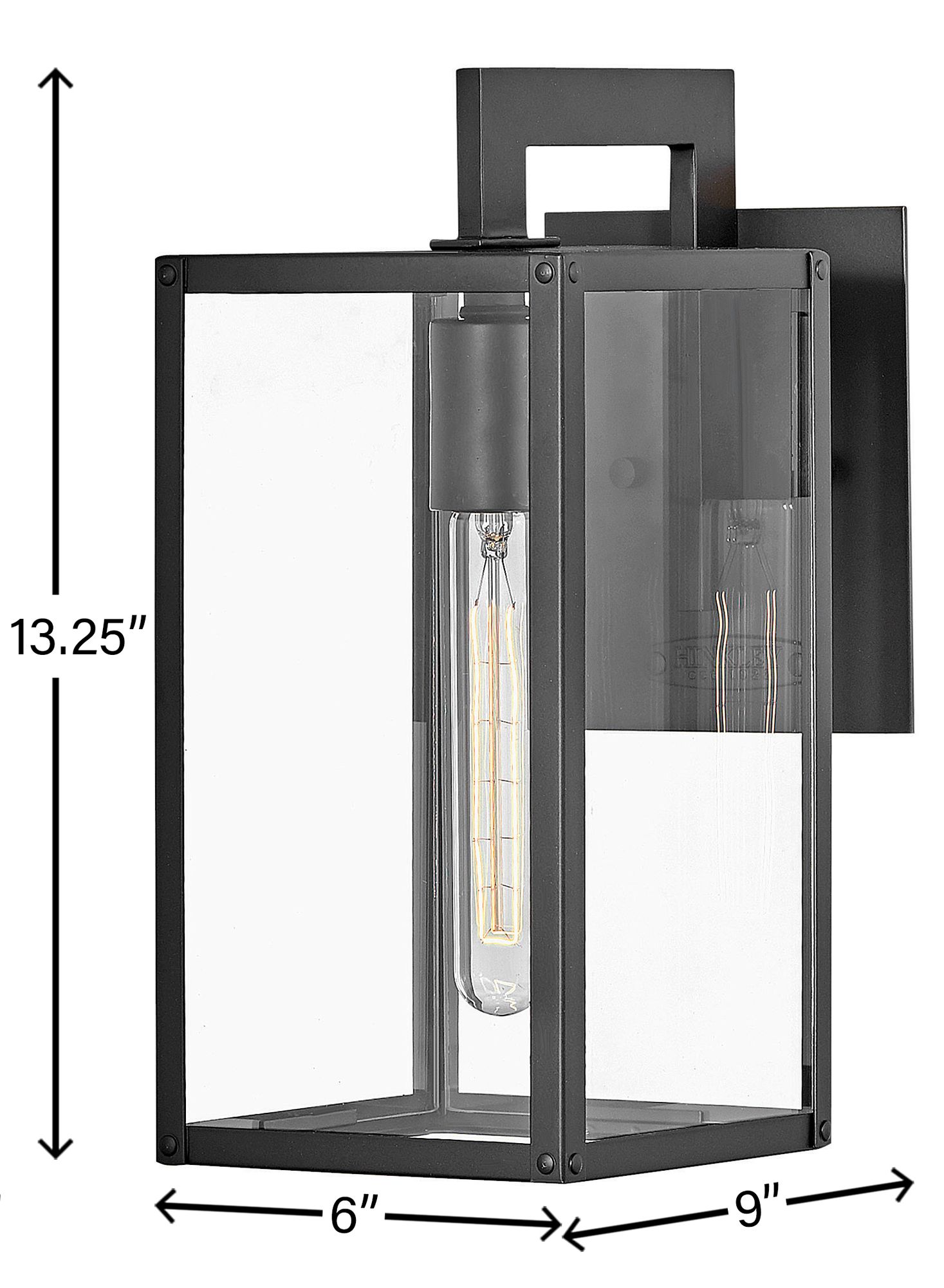 Image 5 Hinkley Max 13 1/4" High Black Outdoor Wall Light more views