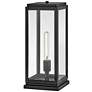 2_Hinkley Max 17" High Black Rectangular LED Pier Mount Light more views