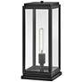 5_Hinkley Max 17" High Black Rectangular LED Pier Mount Light more views
