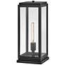 6_Hinkley Max 17" High Black Rectangular LED Pier Mount Light more views