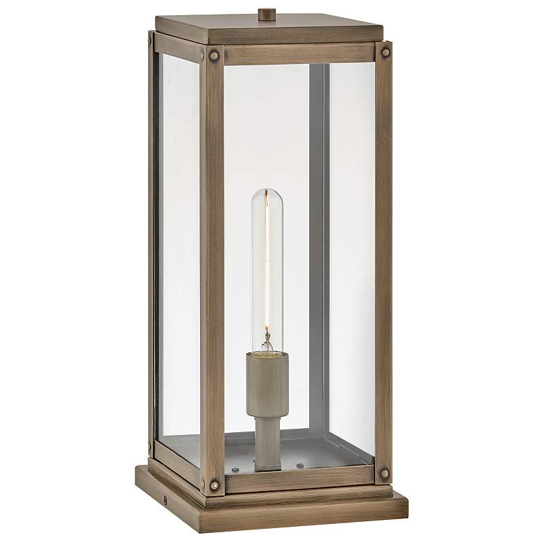 Image 1 Hinkley Max 17" High Burnished Bronze LED Pier Mount Lantern