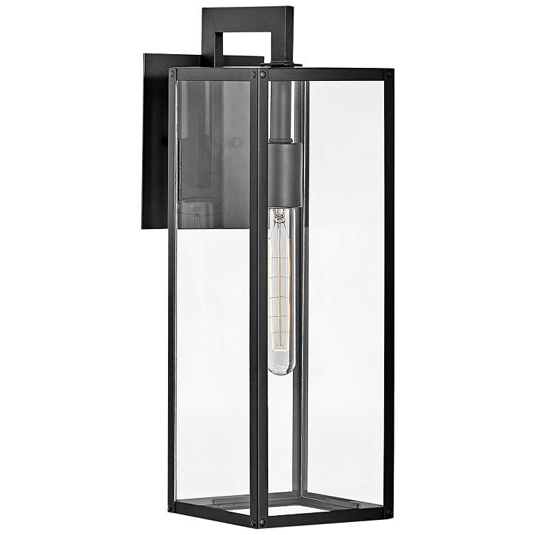 Image 1 Hinkley Max 18 1/2" High Black LED Outdoor Wall Light