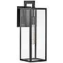 1_Hinkley Max 18 1/2" High Black LED Outdoor Wall Light