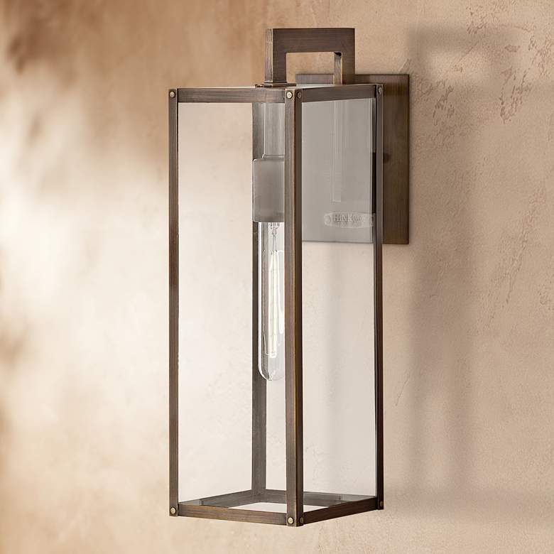 Image 1 Hinkley Max 18 1/2 inchH Burnished Bronze Outdoor Wall Light