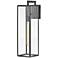 Hinkley Max 25" High Black and Clear Glass Outdoor Wall Light