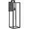 Hinkley Max 31" Rectangle Black and Clear Glass LED Outdoor Wall Light