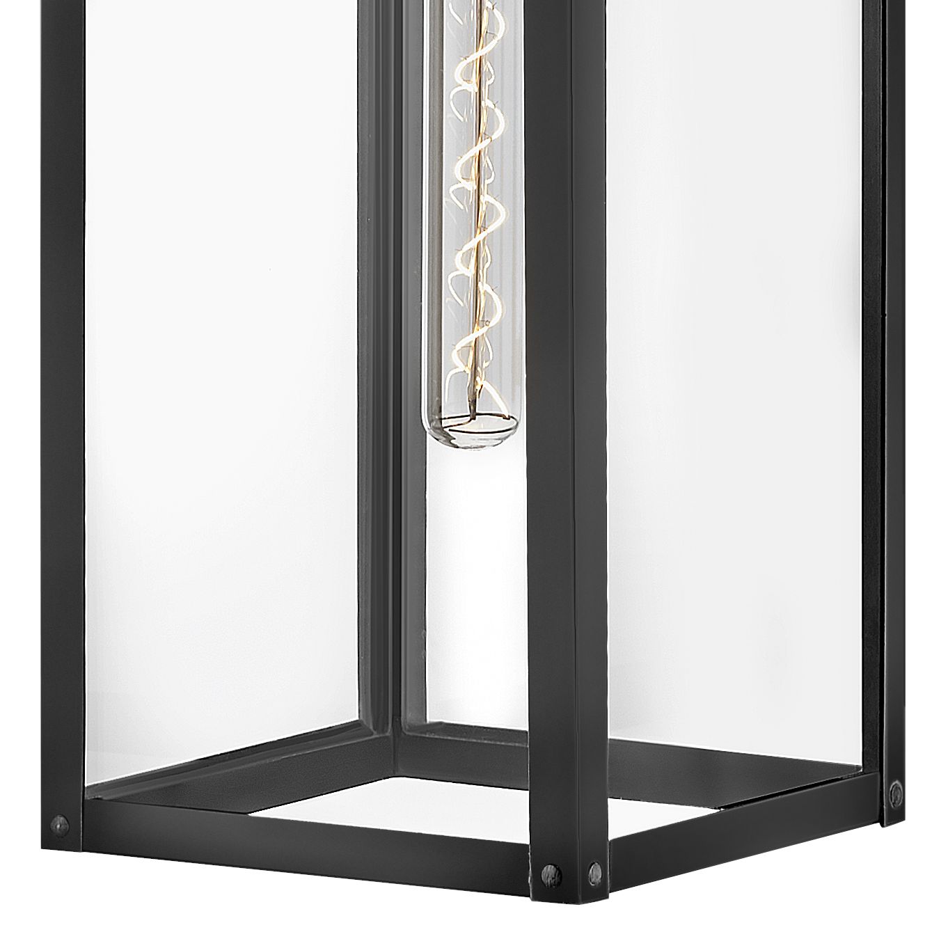 Image 4 Hinkley Max 31" Rectangle Black and Clear Glass LED Outdoor Wall Light more views