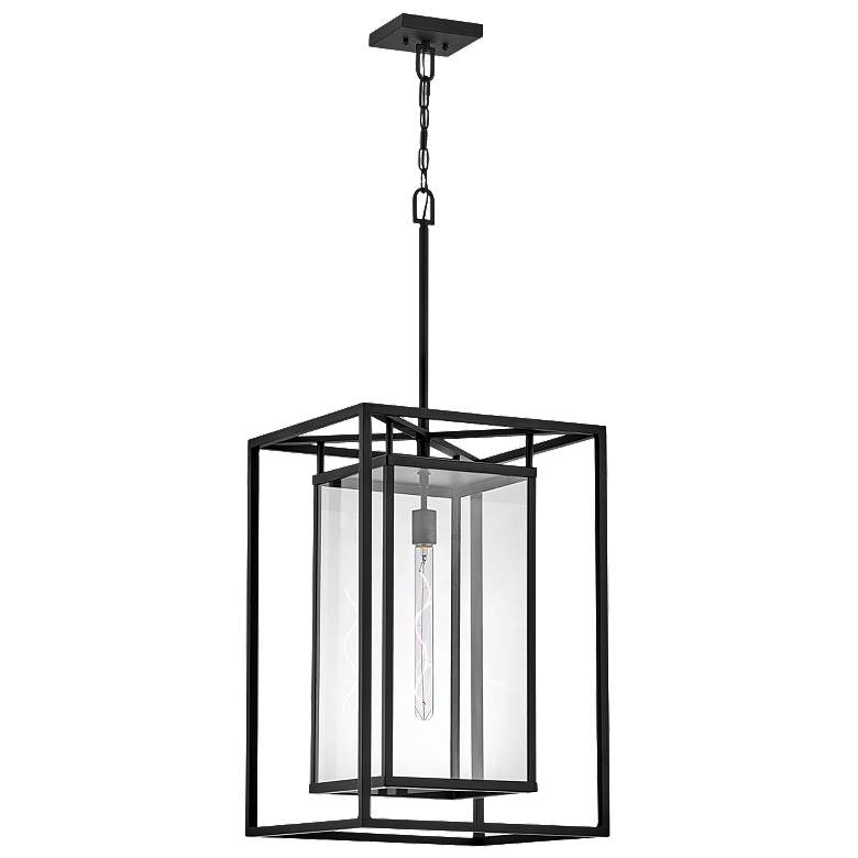 Image 1 Hinkley Max 40.8 inch High Large Hanging Outdoor LED Light in Black