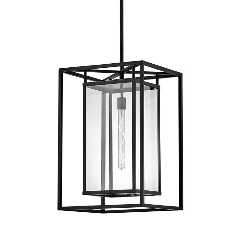 Image 3 Hinkley Max 40.8" High Large Hanging Outdoor LED Light in Black more views