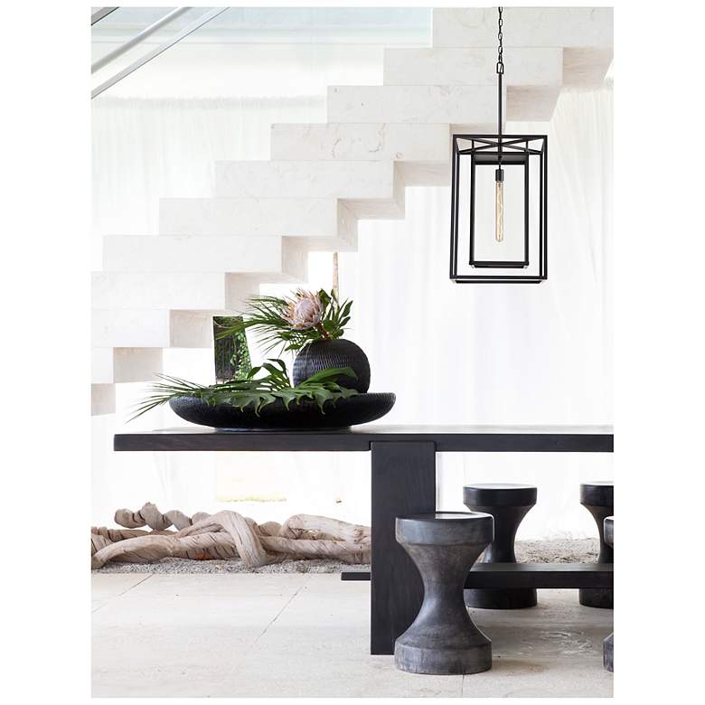 Image 5 Hinkley Max 40.8" High Large Hanging Outdoor LED Light in Black more views