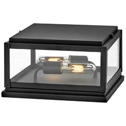 Hinkley Max 7 1/2" High Black 2-Light LED Pier Mount Light