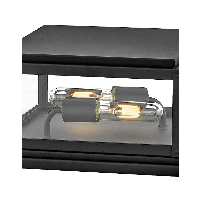 Image 2 Hinkley Max 7 1/2" High Black 2-Light LED Pier Mount Light more views