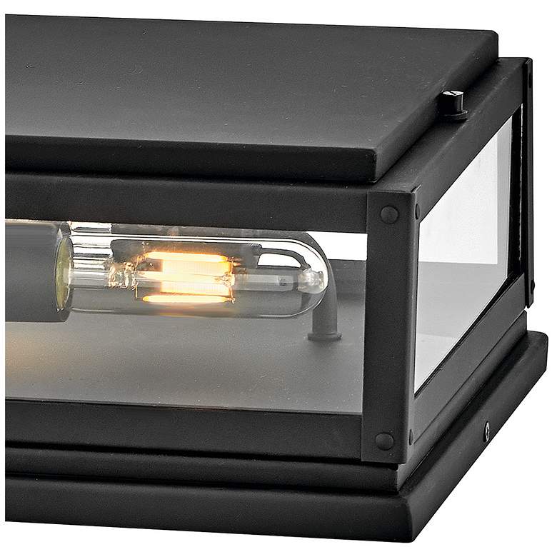 Image 3 Hinkley Max 7 1/2" High Black 2-Light LED Pier Mount Light more views