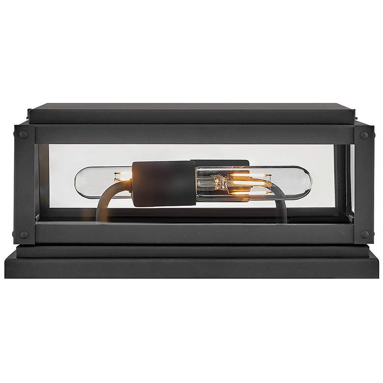 Image 5 Hinkley Max 7 1/2" High Black 2-Light LED Pier Mount Light more views