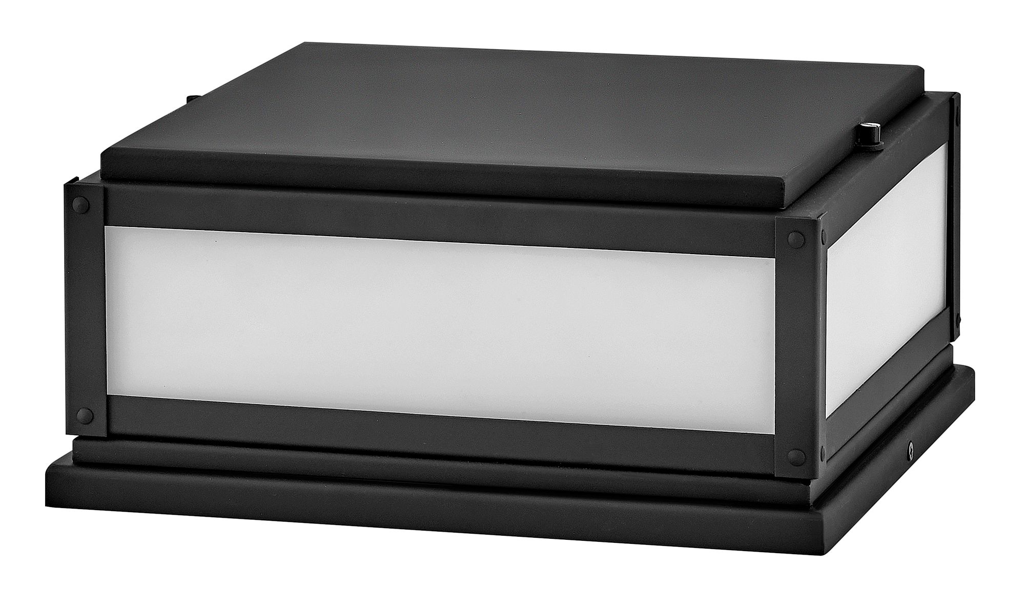 Hinkley Max 7 1/2" High Black 2-Light LED Pier Mount Light