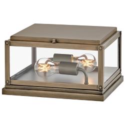 Hinkley Max 7 1/2" High Burnished Bronze Outdoor Pier Light