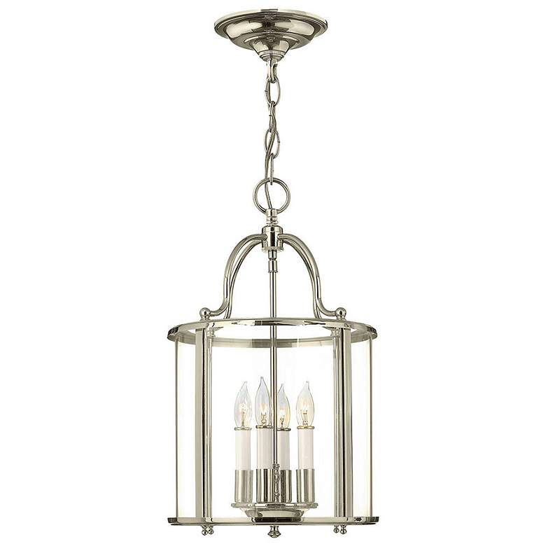 Image 1 Hinkley- Medium Single Tier Pendant- 12 inch  Polished Nickel