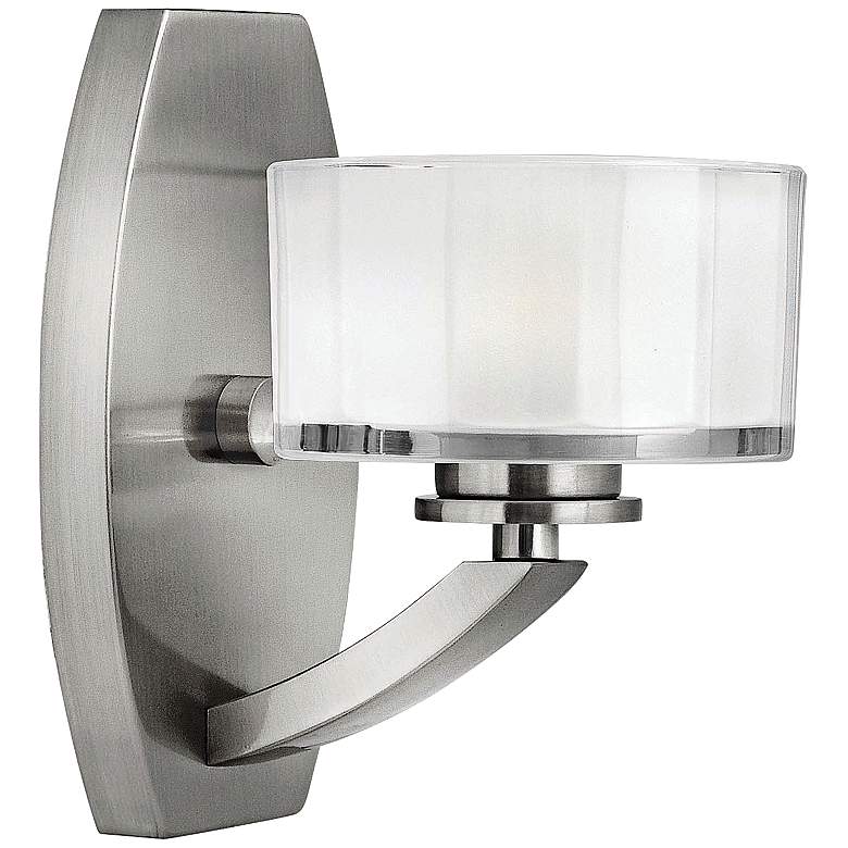 Image 1 Hinkley Meridian 8 inch High Brushed Nickel LED Wall Sconce